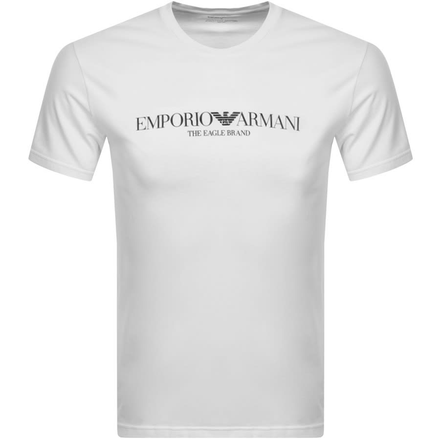 Alternative Image for ProductEmporio Armani Crew Neck Logo T Shirt White1